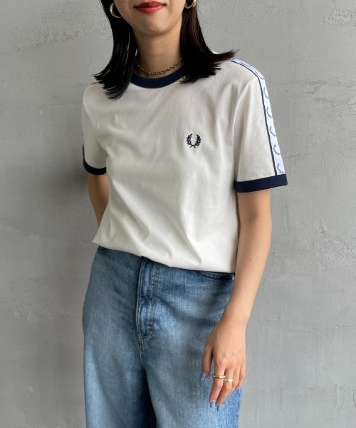 FRED PERRY（フレッドペリー） tシャツ 半袖 トラックテープ ショート