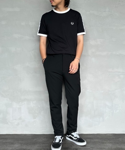 FRED PERRY（フレッドペリー） tシャツ 半袖 トラックテープ ショート