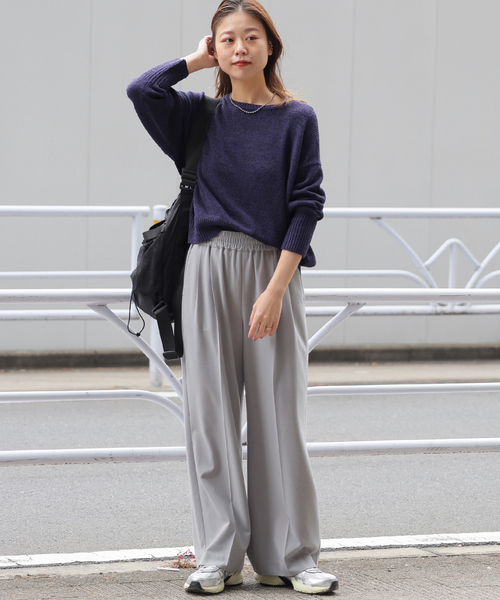タグ付き　ジャーナルスタンダード　テープヤーンVプルオーバー　生成　フリーサイズ JOURNAL STANDARD relume ニット セーター テープヤーン