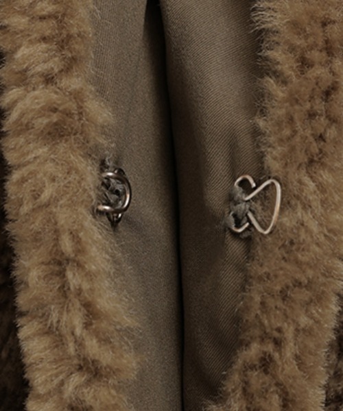 HUG.U（ハグユー） ベスト ジレ 上質ボアロングジレ レディース