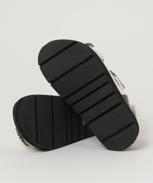 「Juze」 フラットサンダル S ホワイト レディース_画像3