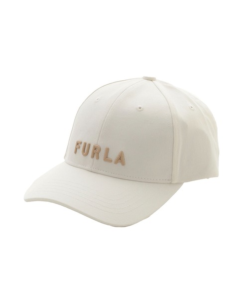 ★新品★フルラ　FURLA　つば付きニット帽　ニットキャップ　白　ホワイト FURLA キャップ 帽子 ロゴ立体刺繍 レディース : ZOZOTOWN Yahoo