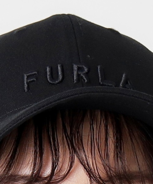 y*☆様 FURLA（フルラ）キャップ （ブラック）黒の立体ロゴキャップ フルラ FURLA キャップ （ブラック） -waja bazar - 海外