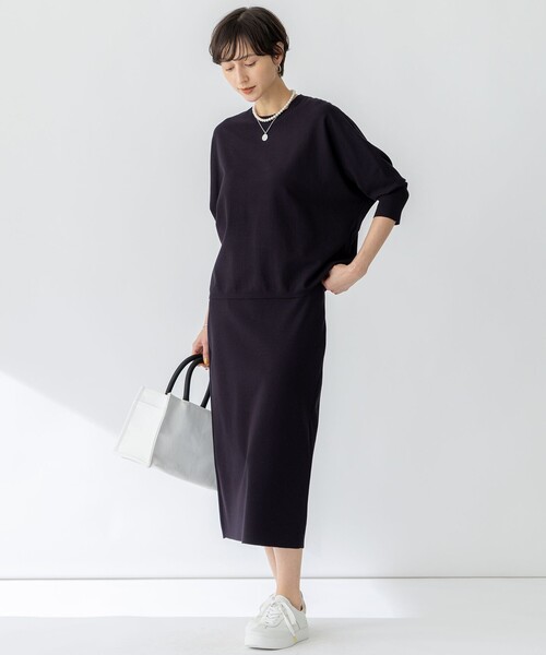 23区 ニット セーター 「洗える」コンフォートストレッチ