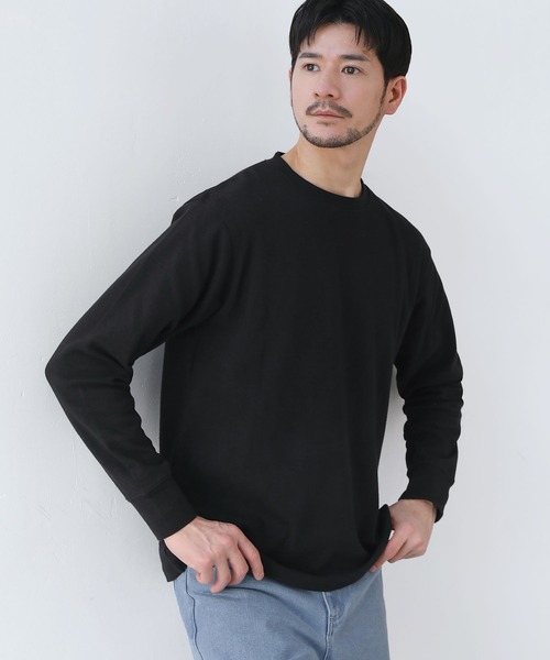 SPU（スプ） tシャツ リラックスフィットストレッチスパンフライス長袖 