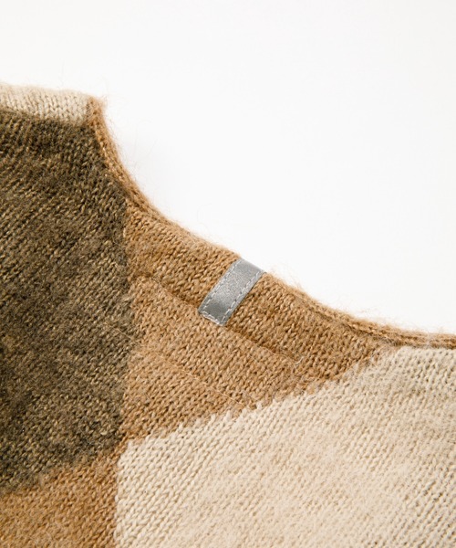 「MANASTASH」 ニットカーディガン MEDIUM ブラック メンズ_画像2