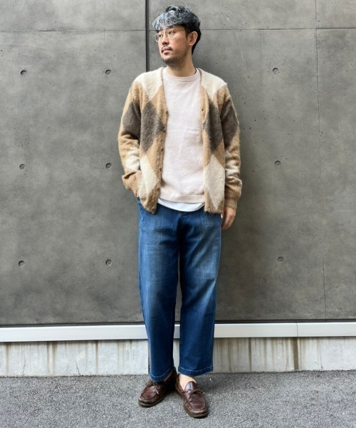 「MANASTASH」 ニットカーディガン MEDIUM ブラック メンズ_画像4