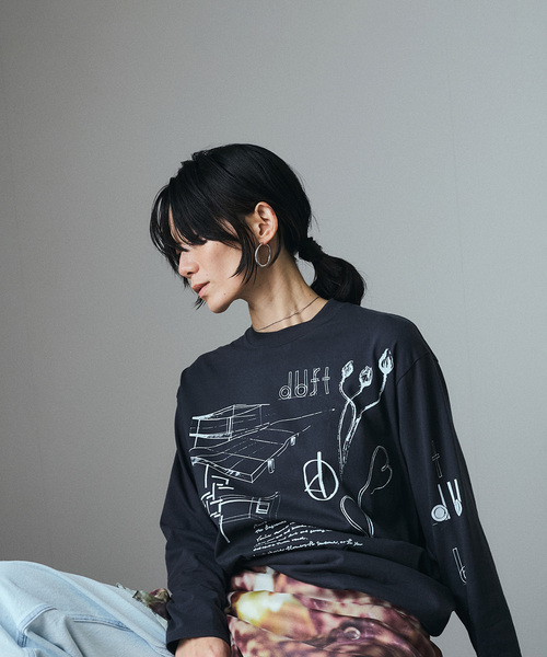 tシャツ 「duft（ドゥフト） for SALON」フラワーフォトプリントロンT レディース | SALON adam et rope' | 18