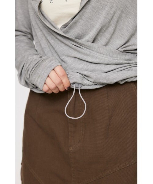 パーカー DRAPE  HOODIE トップス レディース LAGUA GEM パーカー DRAPE HOODIE トップス レディース