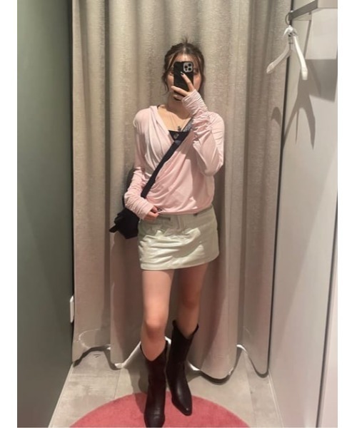 LAGUA GEM（ラグアジェム） パーカー DRAPE HOODIE トップス