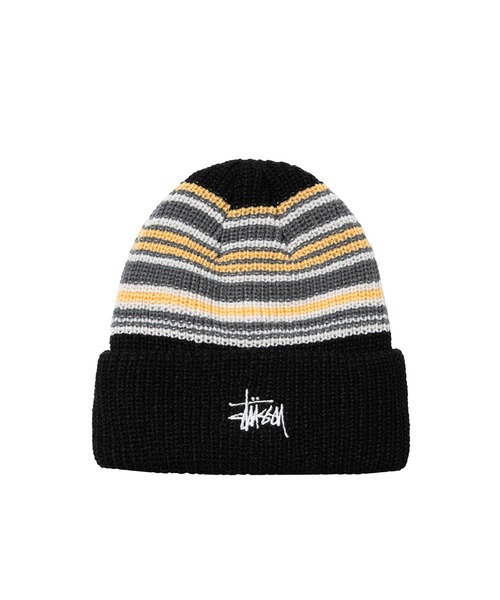 STUSSY（ステューシー） ニットキャップ ONE SIZE ブラック メンズ
