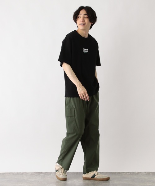 naaa　黒36 GLOBAL WORK（グローバルワーク） カーゴパンツ エアかるイージー