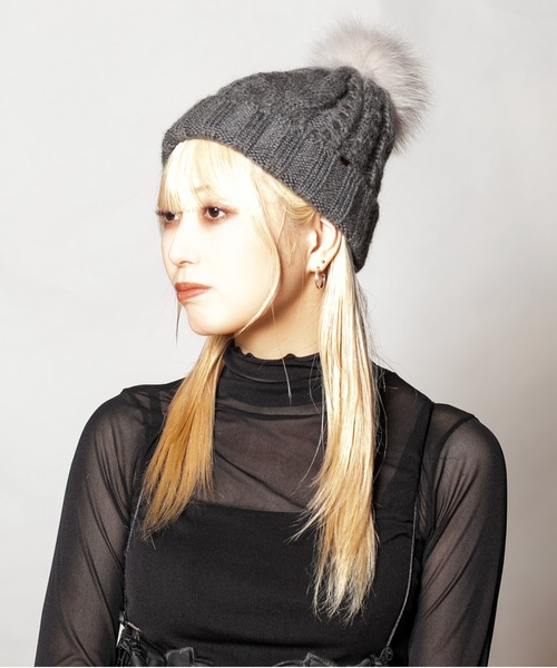 CA4LA（カシラ） ニットキャップ ONESIZE ベージュ レディース