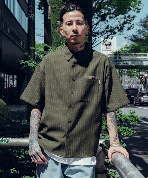Subciety シャツ Stripe shirt メンズ レディース : ZOZOTOWN