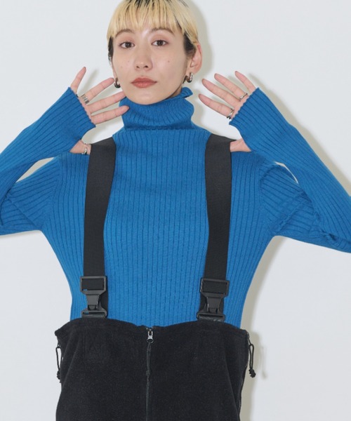 「Auntie Rosa Holiday」 タートルネックニット FREE ブラック レディース_画像5