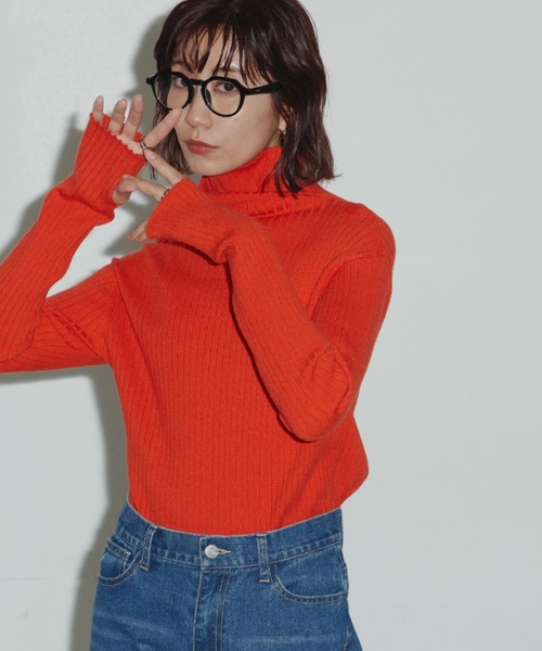 「Auntie Rosa Holiday」 タートルネックニット FREE ブラック レディース_画像9