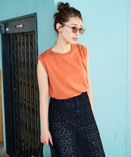 tシャツ 「ASTRAET」テンジク クルーネック ノースリーブTシャツ レディース UNITED ARROWS｜<ASTRAET>テンジク クルーネック ノースリーブT