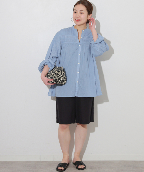 「JOURNAL STANDARD relume」 長袖ブラウス FREE ブルー レディース JOURNAL STANDARD relume 「JOURNAL relume」 長袖ブラウス FREE