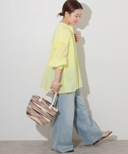 JOURNAL STANDARD relume - JOURNALSTANDARD コットンボイルクリンクルイレギュラータックシャツ コットンボイルクリンクルピンタックブラウス（シャツ／ブラウス