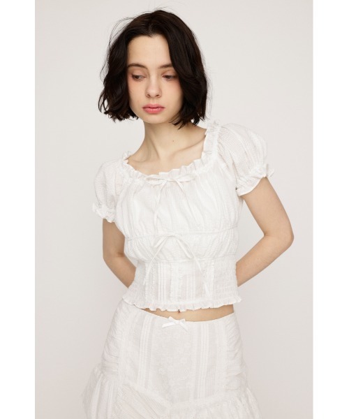 SLY 【完売品】コットンレーストップス SLY tシャツ COTTON LACE TOPS コットン レース トップス 夏服