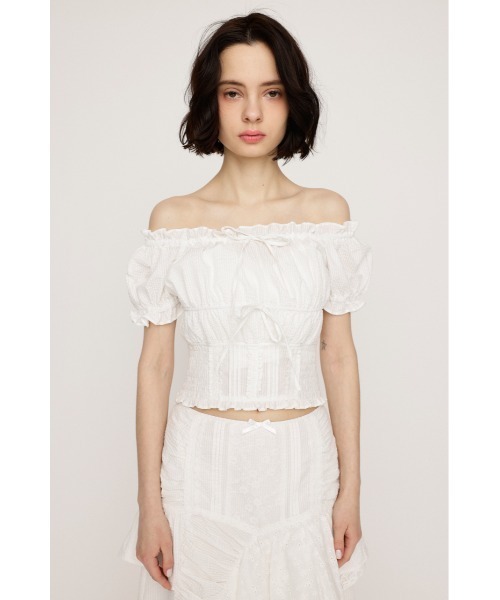 SLY 【完売品】コットンレーストップス SLY tシャツ COTTON LACE TOPS コットン レース トップス 夏服