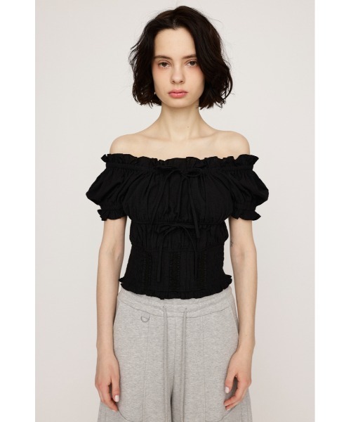 【SLY】【完売品】コットンレーストップス COTTON LACE TOPS コットン レース トップス 夏服 半袖（Tシャツ