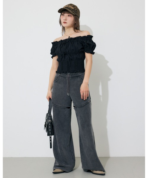 【SLY】【完売品】コットンレーストップス COTTON LACE TOPS コットン レース トップス 夏服 半袖（Tシャツ