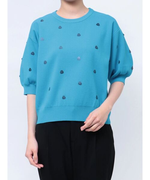 ニット セーター 「WEB限定」スパンコール刺繍ニット レディース TONAL ニット セーター スパンコール刺繍ニット レディース