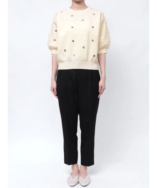 TONAL ニット セーター スパンコール刺繍ニット レディース