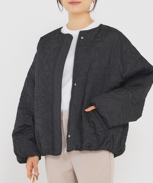 「INCEDE」 ブルゾン LL オフホワイト レディース_画像3