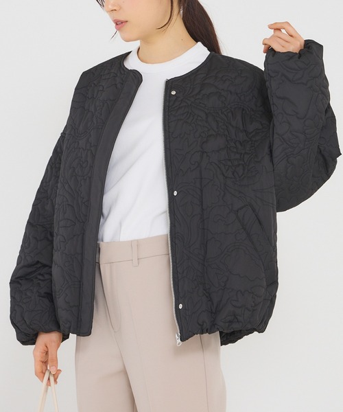 「INCEDE」 ブルゾン LL オフホワイト レディース_画像5