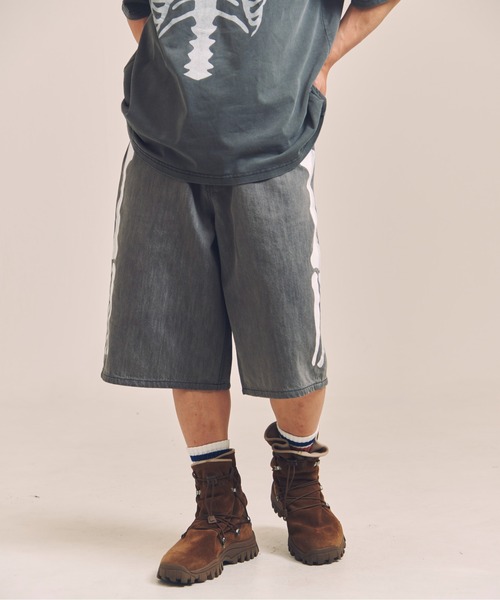 VANSON（バンソン） ジーンズ VANSON-SKELTON BONES-Denim Shorts
