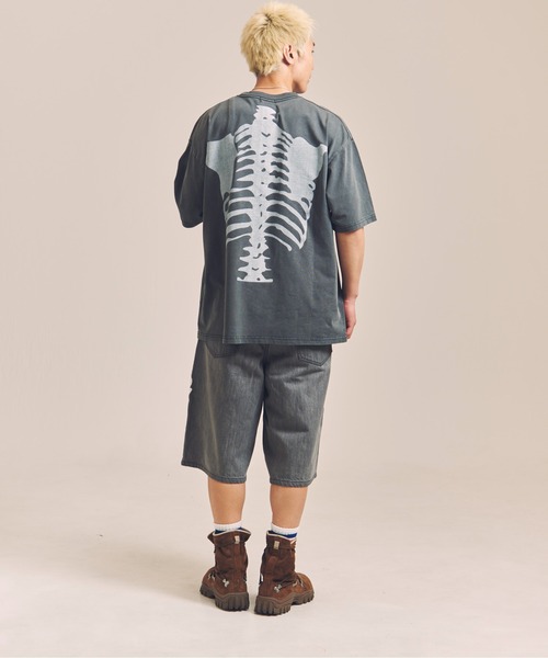 VANSON（バンソン） ジーンズ VANSON-SKELTON BONES-Denim Shorts