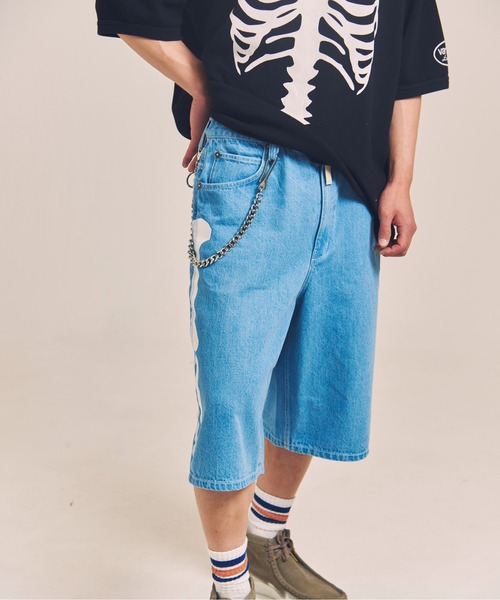 vanson バンソン　ハーフパンツ　ショートデニム　y2k VANSON（バンソン） ジーンズ VANSON-SKELTON BONES-Denim Shorts