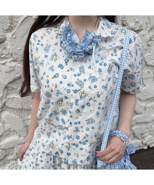 最終価格❗ピンクハウス❤️ギンガムチェックの素敵なネックレス超美品 セール】 natsumi osawa×PINK HOUSE gingham check shibori