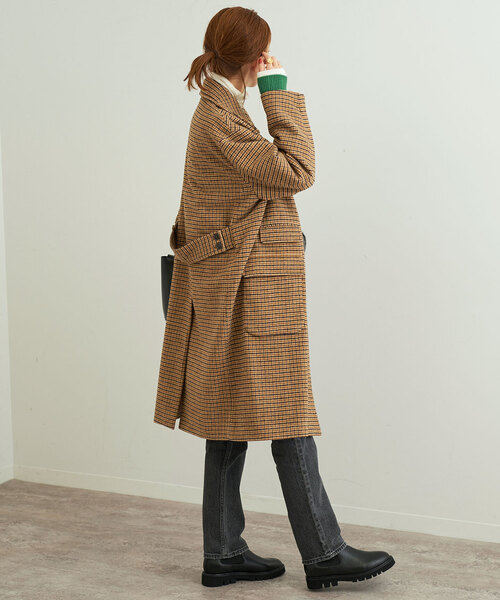 「SLOBE IENA」 ピーコート 38 ブラウン レディース_画像5