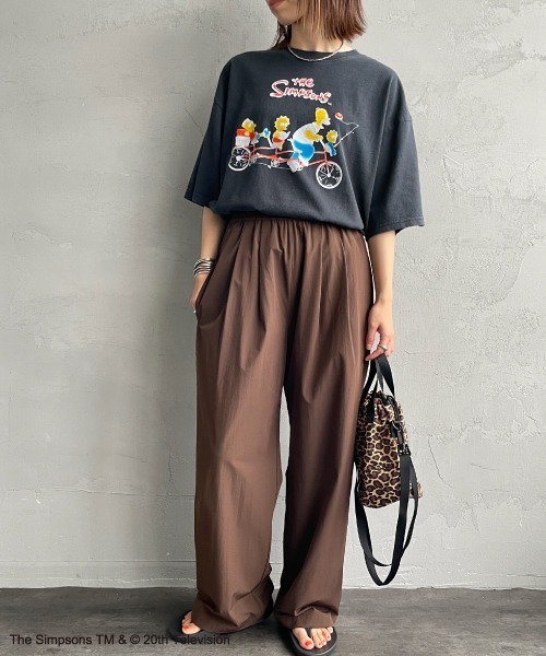 tシャツ 「JEANS FACTORY CLOTHES/ジーンズファクトリークローズ」 SIMPSONS / ダメージ キャラクターTシャツ レディー JEANS FACTORY Clothes tシャツ 「JEANS CLOTHES/ジーンズ