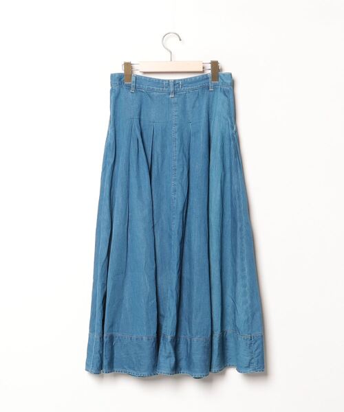 Ymui☆極美品☆ 【woadblue】デニムスカート 20％OFF】WOADBLUE（ウォードブルー） Iライン デニムスカート