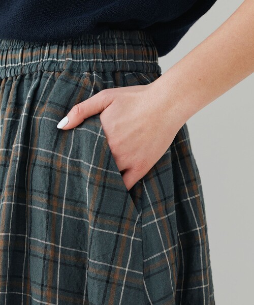 GALERIE VIE（ギャルリー ヴィー） パンツ ランダムリネン フレア