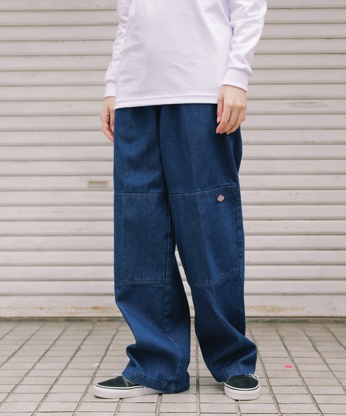 THE CRIMIE × Dickies ダブルネーム　チノパン Dickies×hardcover スカルプリントダブルニーチノパン