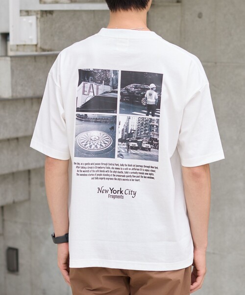 coen tシャツ Sarry CatフォトプリントTシャツ メンズ