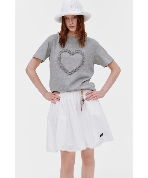 tシャツ フリルハート 半袖Tシャツ FX25S297「Fano Studios」「2025SS」 レディース メンズ