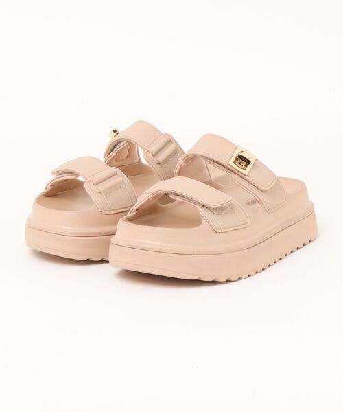STEVE MADDEN サンダル ダブルベルトフラットサンダル/S.MADDEN