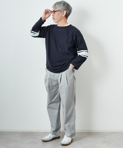 【美品】STILL BY HAND テーパード イージー スラックスパンツ 48 STILL BY HAND（スティルバイハンド）1タックナイロンテーパード