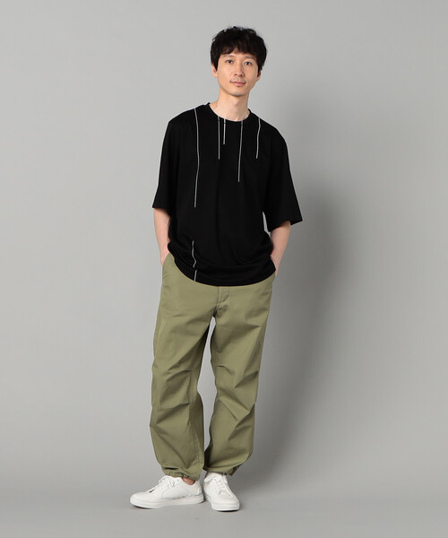 COMME CA MEN（コムサメン） tシャツ シルケットスムース ラインT