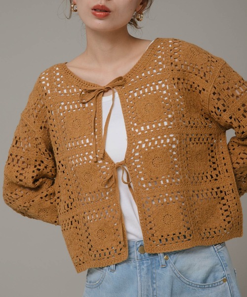 「URBAN RESEARCH Sonny Label」 カーディガン FREE マスタード レディース