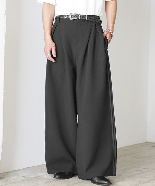 MinoriTY（マイノリティ） スラックス 「MinoriTY」サイドラインワイド