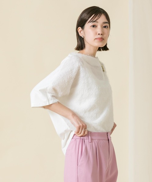 「malla」 ドルマンスリーブブラウス FREE ホワイト レディース_画像7