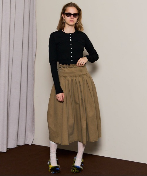 MAISON SPECIAL（メゾンスペシャル） スカート Waist Frill Mid-length