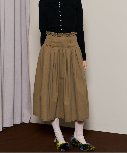 MAISON SPECIAL（メゾンスペシャル） スカート Waist Frill Mid-length